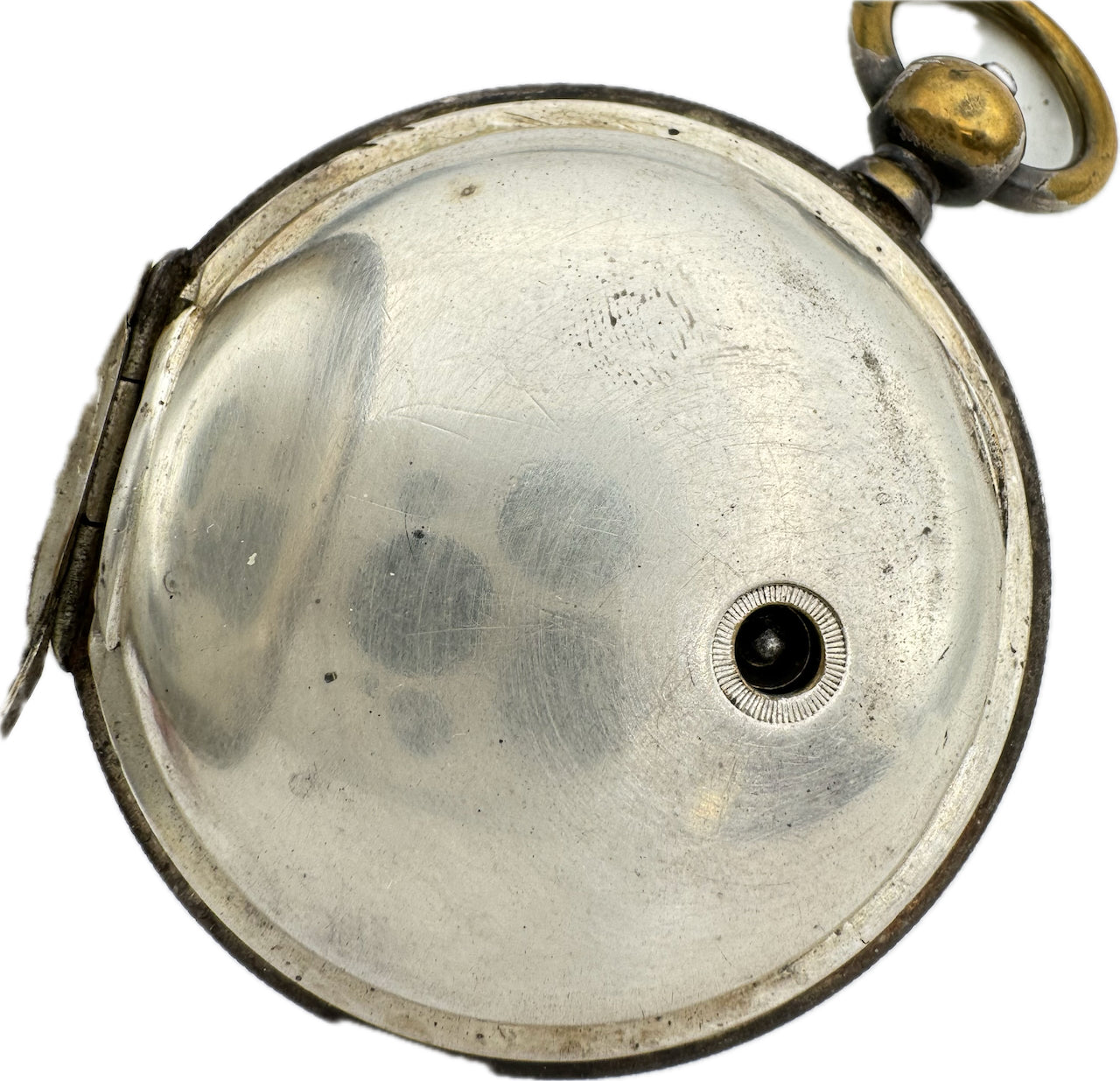 Antique 18S 1864 Waltham Civil War Key Wind Hunter Pocket Watch Ellery Plated