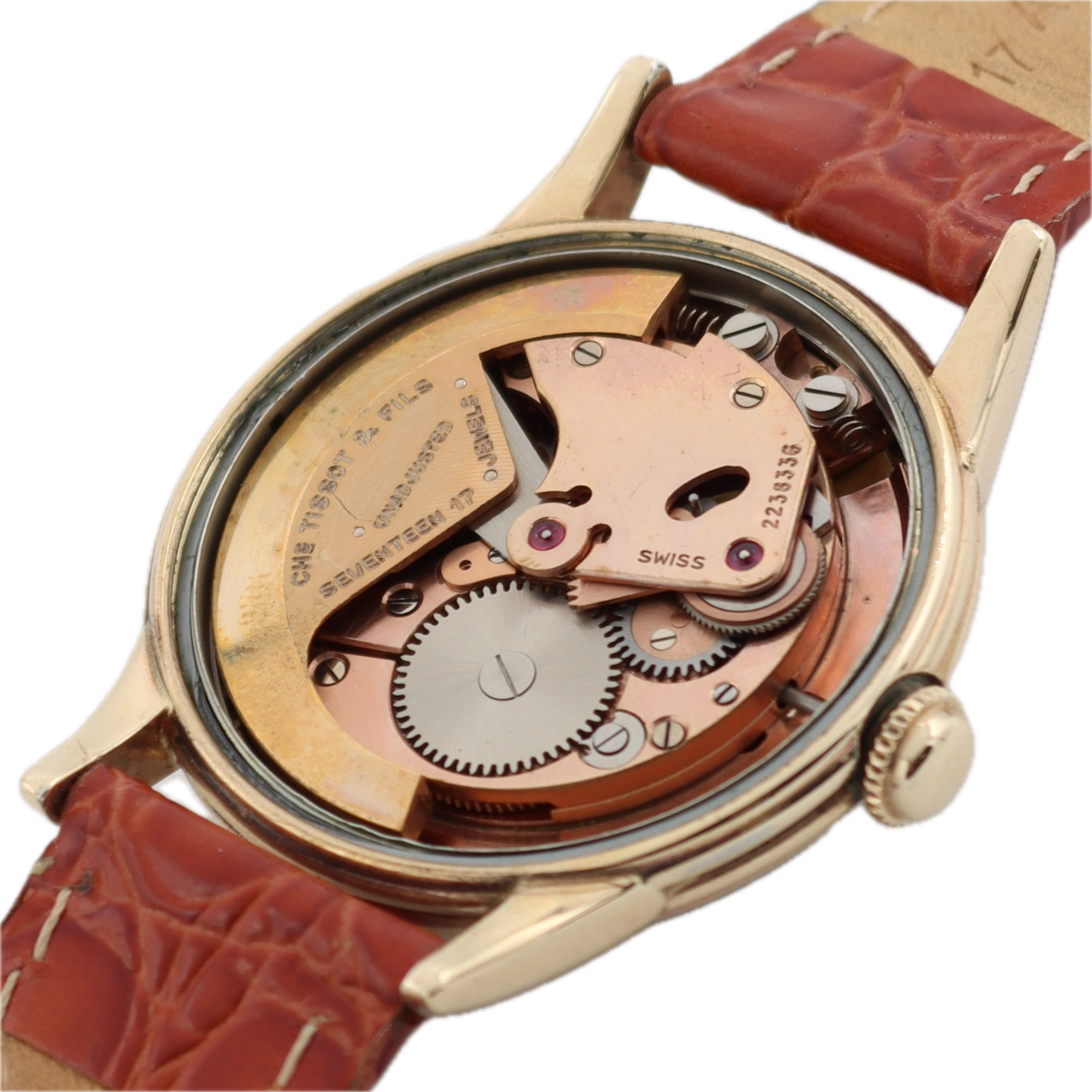 Vintage 33mm 1950 Tissot Classic Men's Bumper Automatic Wristwatch 285-1 10k GF