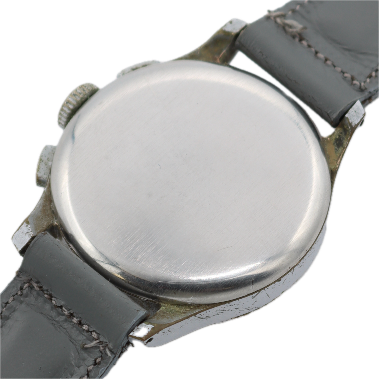 Vintage 34mm Heuer 76422 Big Eye Up Down Men's Chronograph Wristwatch Chrome