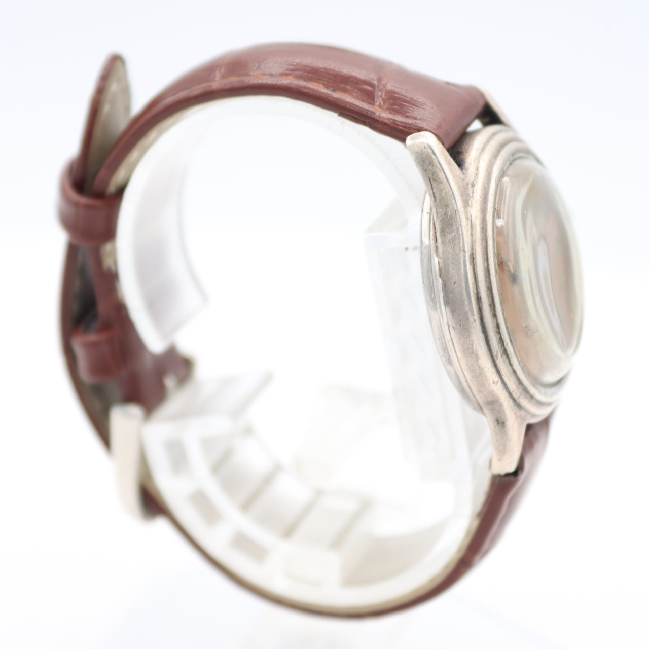 Vintage Pierce Copper Dial Men's Mechanical Wristwatch Swiss Sterling