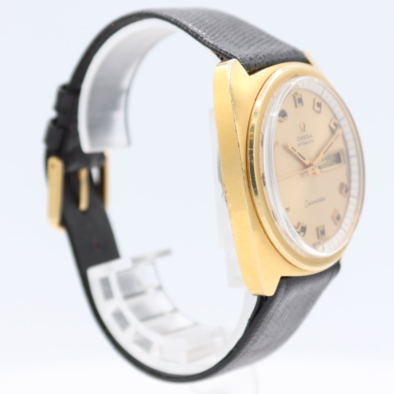 1970 Omega 166.064 Seamaster Men's Automatic Wristwatch 752 Swiss Gold Plated