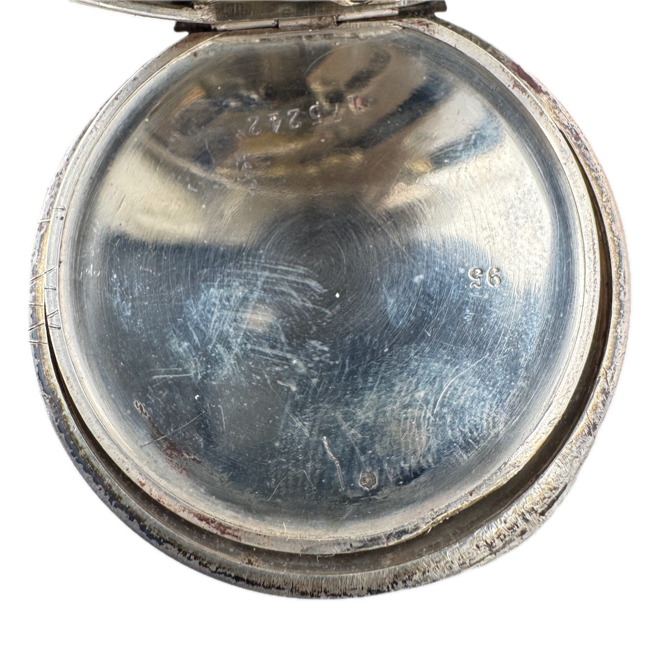 Antique Unbranded Cylinder Escapement Pocket Watch Sterling Silver France