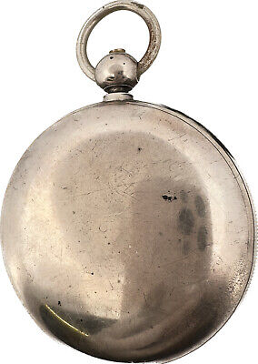Antique 18 Size Elgin 11 Jewel Key Wind Hunter Pocket Watch Grade 13 Coin Silver