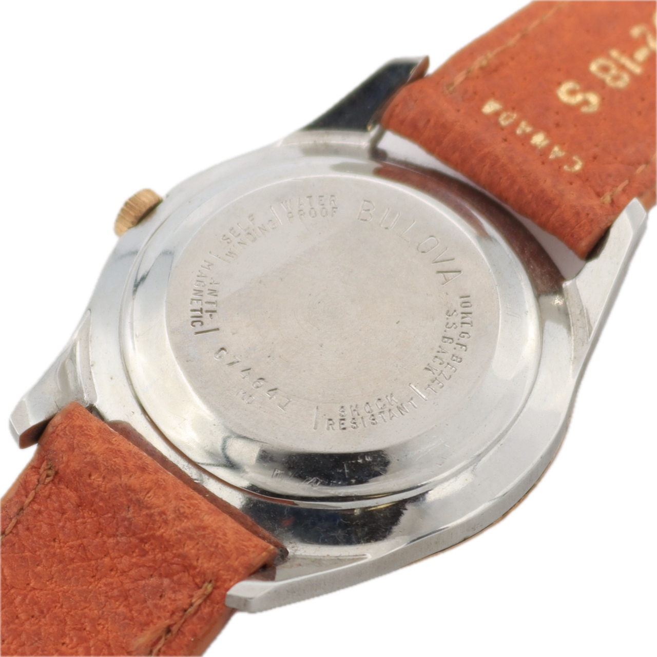 Vintage 1960 Bulova 30J Concentric Men's Automatic Wristwatch Steel & 10k GF