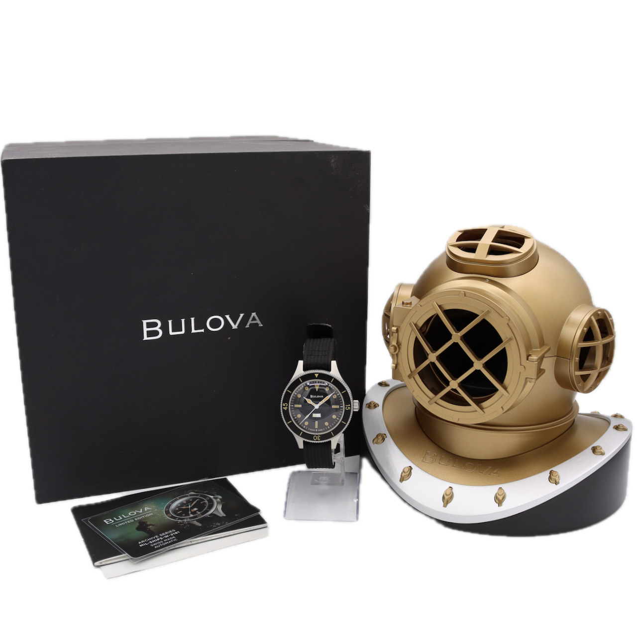 41mm Bulova 98A265 MIL-SHIPS Men's Automatic Wristwatch SW200 Full Kit
