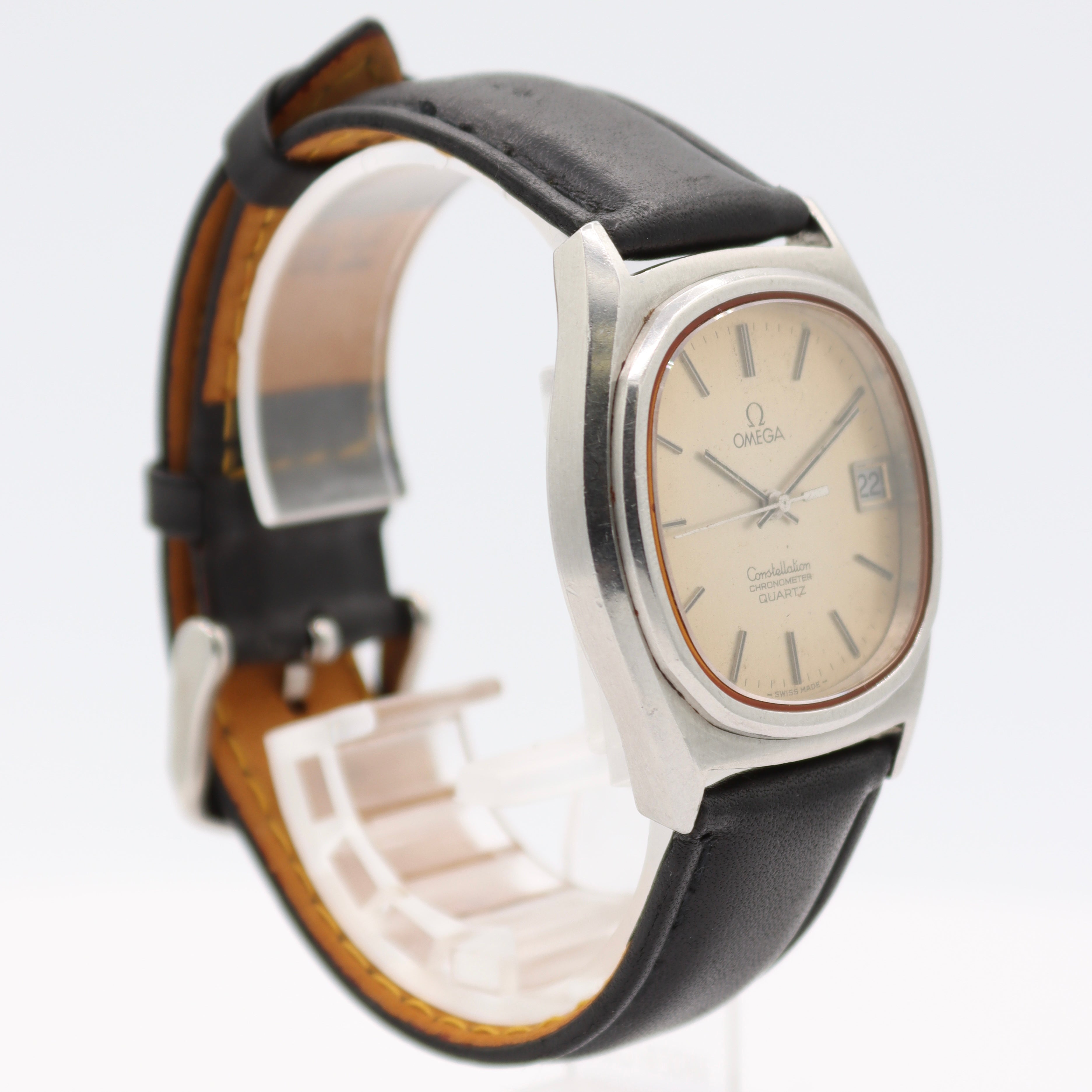 Vintage 34mm Omega Chronometer 1333 Constellation Men's Quartz Wristwatch Steel