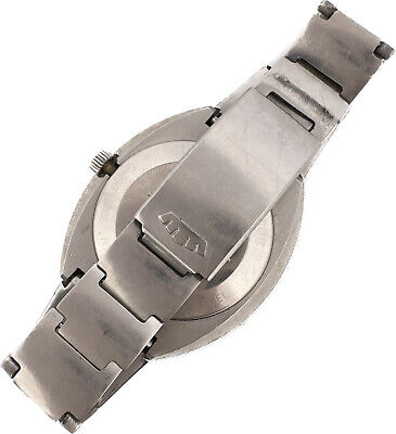 Vintage Jules Jurgensen Spaceleader Men's Automatic Wristwatch Steel w Band