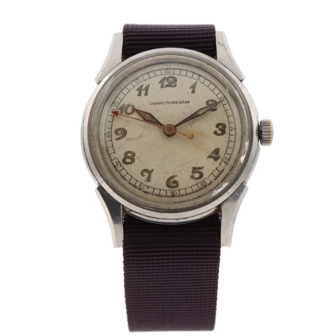 Vintage Girard-Perregaux Military Style Men's Automatic Wristwatch Swiss