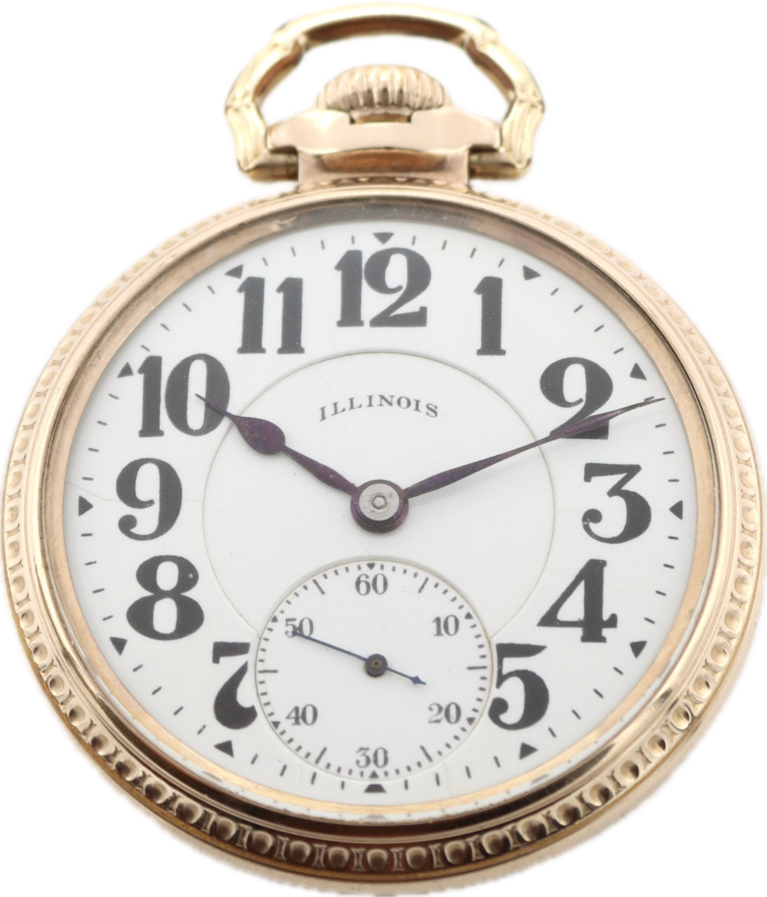 Antique 16 Size Illinois Mechanical Railroad Pocket Watch Bunn Special