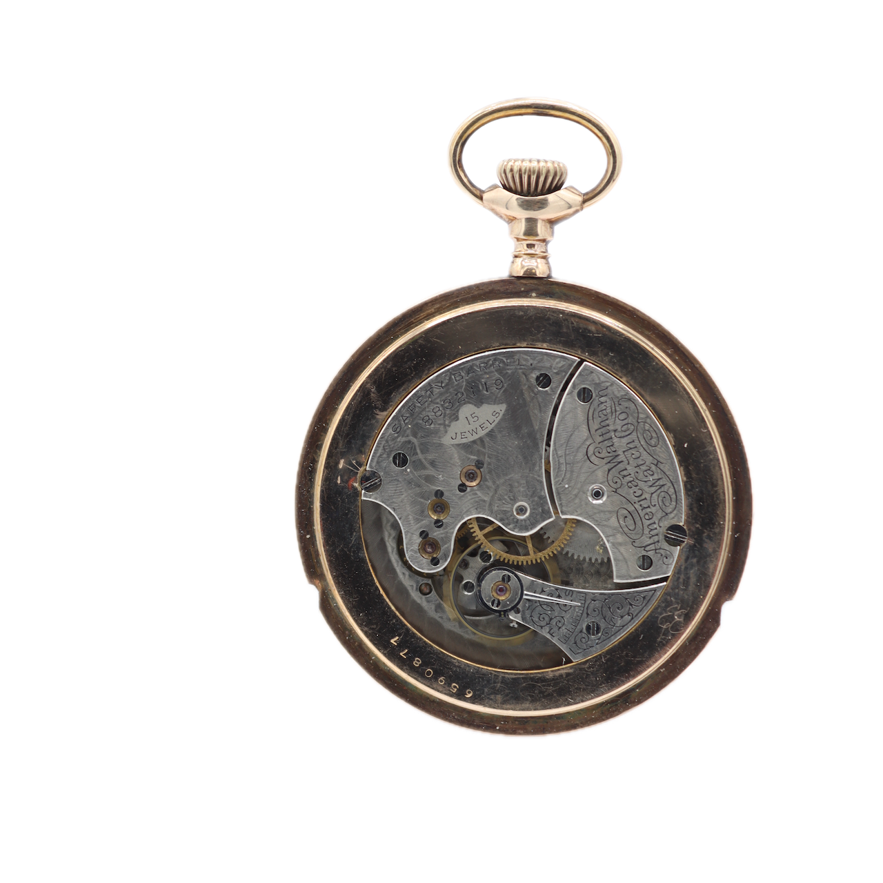 Antique 6s 1898 Waltham Multicolor 15 Jewel Pocket Watch Seaside Gold Filled