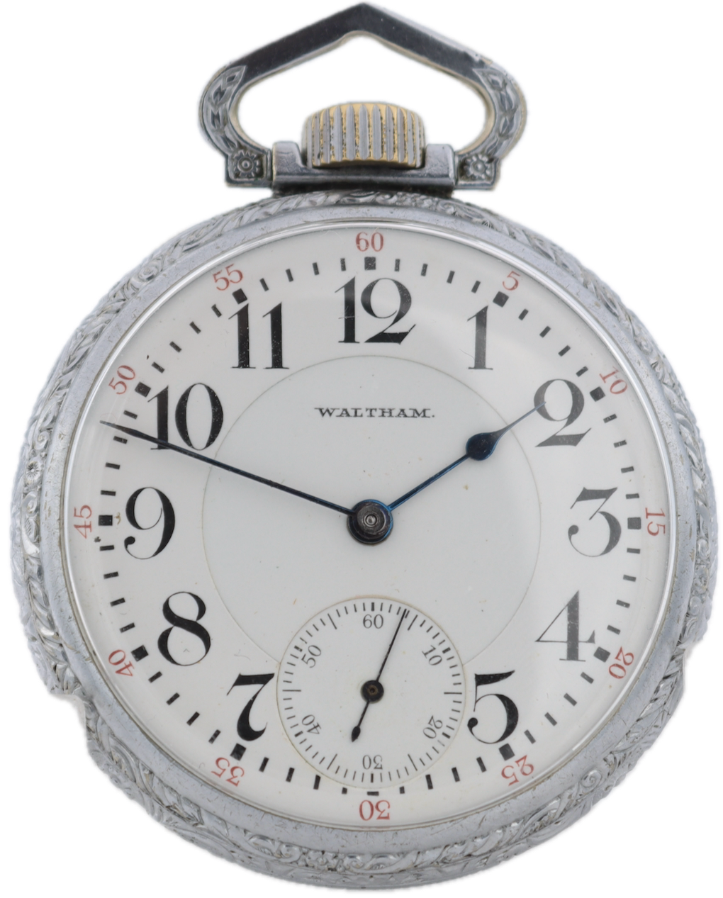 Antique 18s 1899 Waltham Pinstriped 15 Jewel Hunter Pocket Watch 820 USA