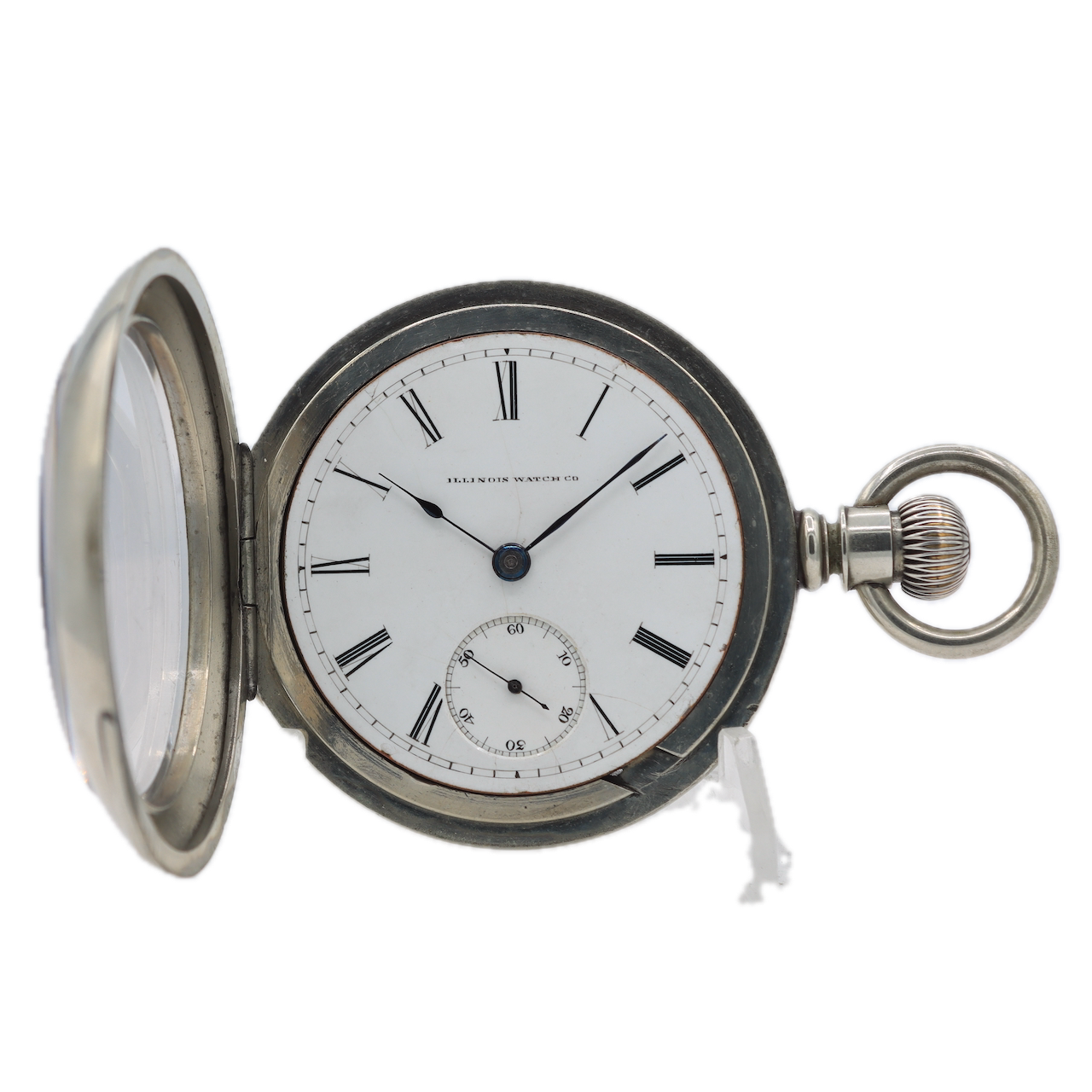Antique 18s 1882 Illinois 11J Key Transitional Hunter Config. Pocket Watch 101