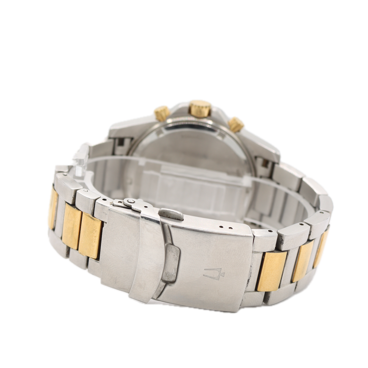 Bulova Marine Star Men's Quartz Chronograph Wristwatch Japan Steel & Gold Tone