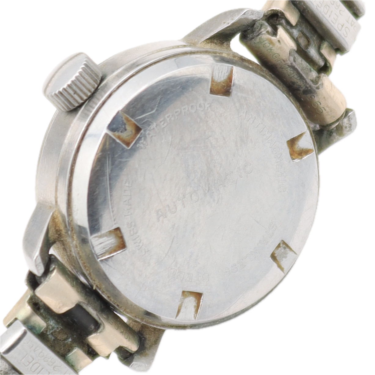 Vintage Gem Nightingale Cocktail Ladies Automatic Wristwatch 1600 Swiss Steel