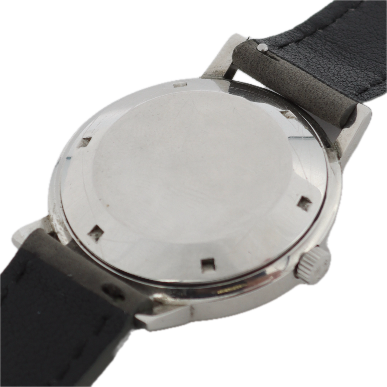 Vintage 36mm Zenith Sunburst 25 Jewel Men's Automatic Wristwatch Swiss Steel