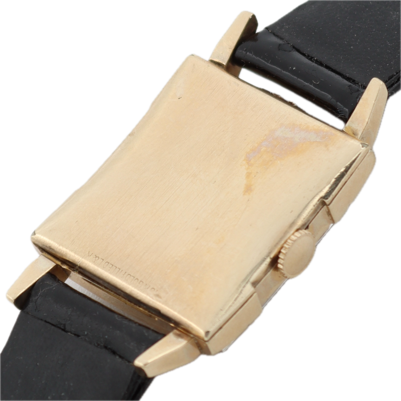 Vintage 24mm Wittnauer Art Deco 17J Men's Mechanical Wristwatch 9WN Swiss 10kGF