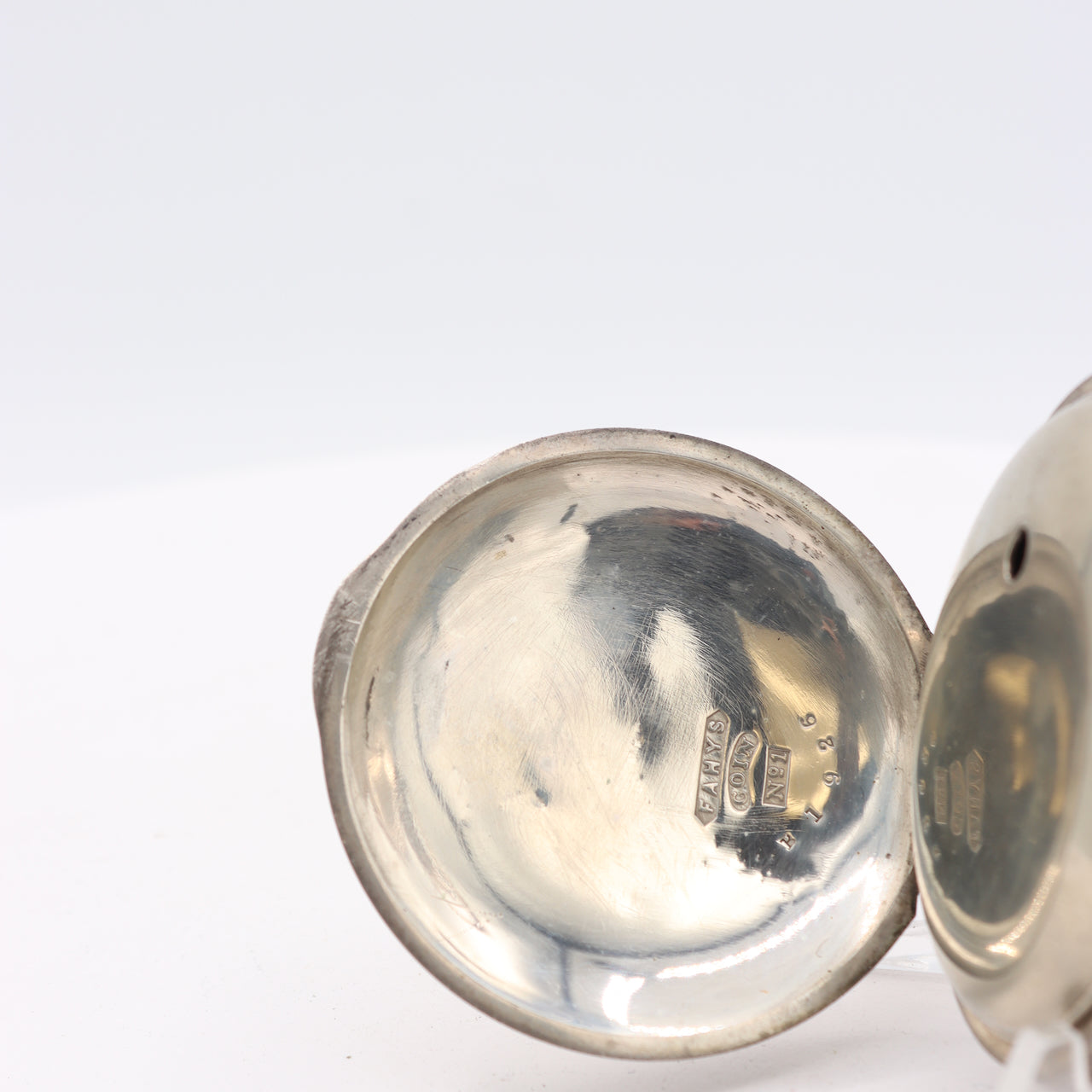 Antique 18 Size Marion George Channing Key Wind Pocket Watch Coin Silver