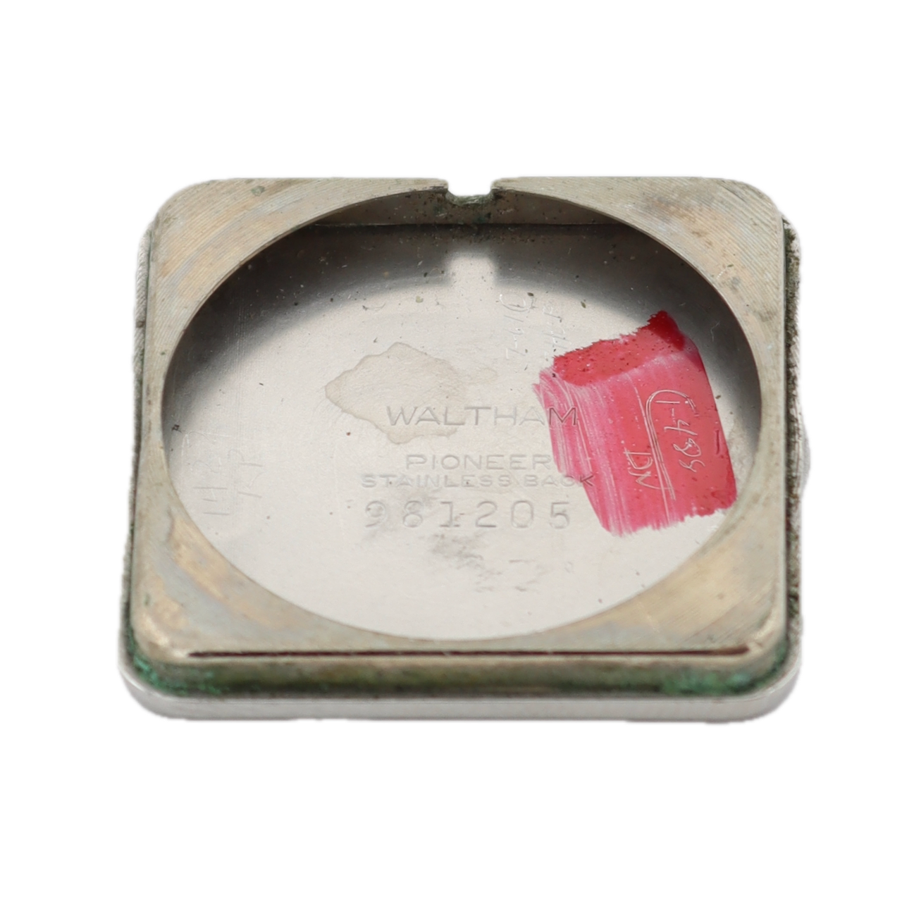 Vintage 28.5mm Waltham Square Dial 17J Men's Mechanical Wristwatch USA 10k RGP