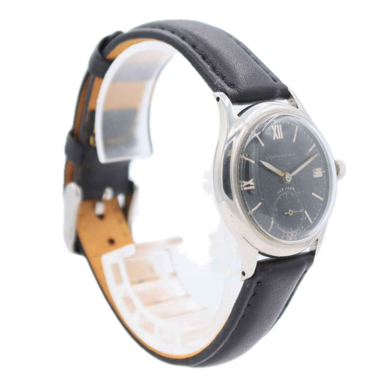 Vintage Girard Perregaux Sea Hawk Men's Mechanical Wristwatch 06 4206 Steel