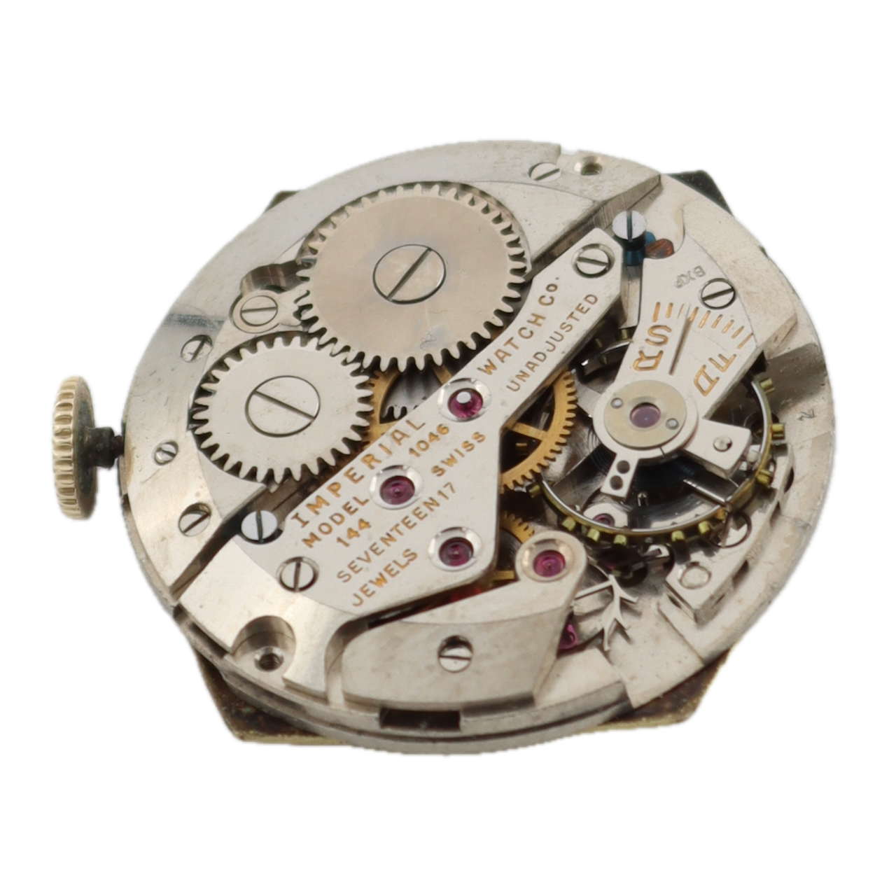 Vintage 28mm Imperial Art Deco Men's Mechanical Wristwatch 1046 Swiss 10k RGP