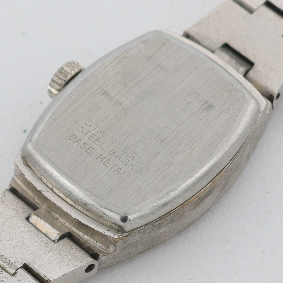 Vintage Baylor Frosted Blue Sunburst Ladies Mechanical Wristwatch ST 69-20