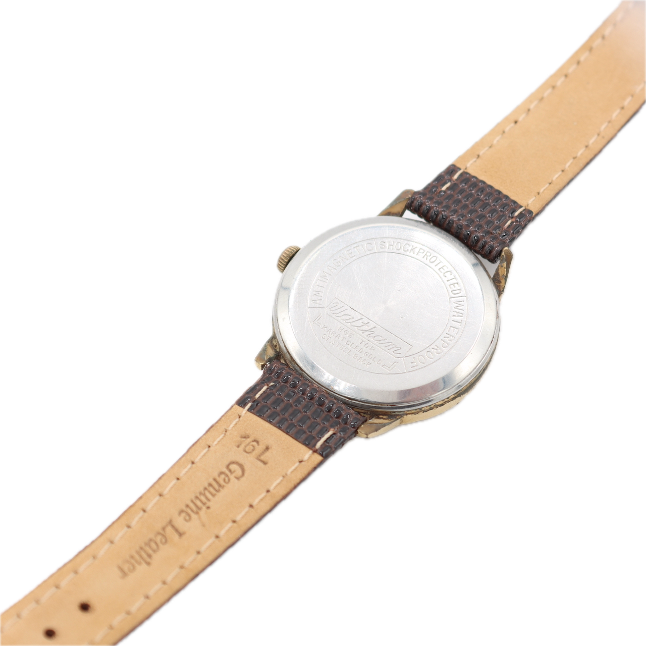 Vintage Waltham Men's Mechanical Wristwatch AS 1686 Swiss Made Gold Tone