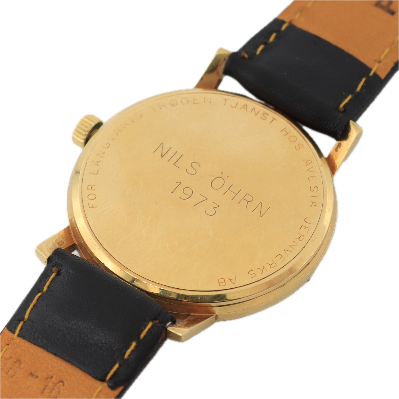 Vintage Zenith 6761-2 Sunburst Men's Mechanical Wristwatch 2562 Swiss 18k Gold