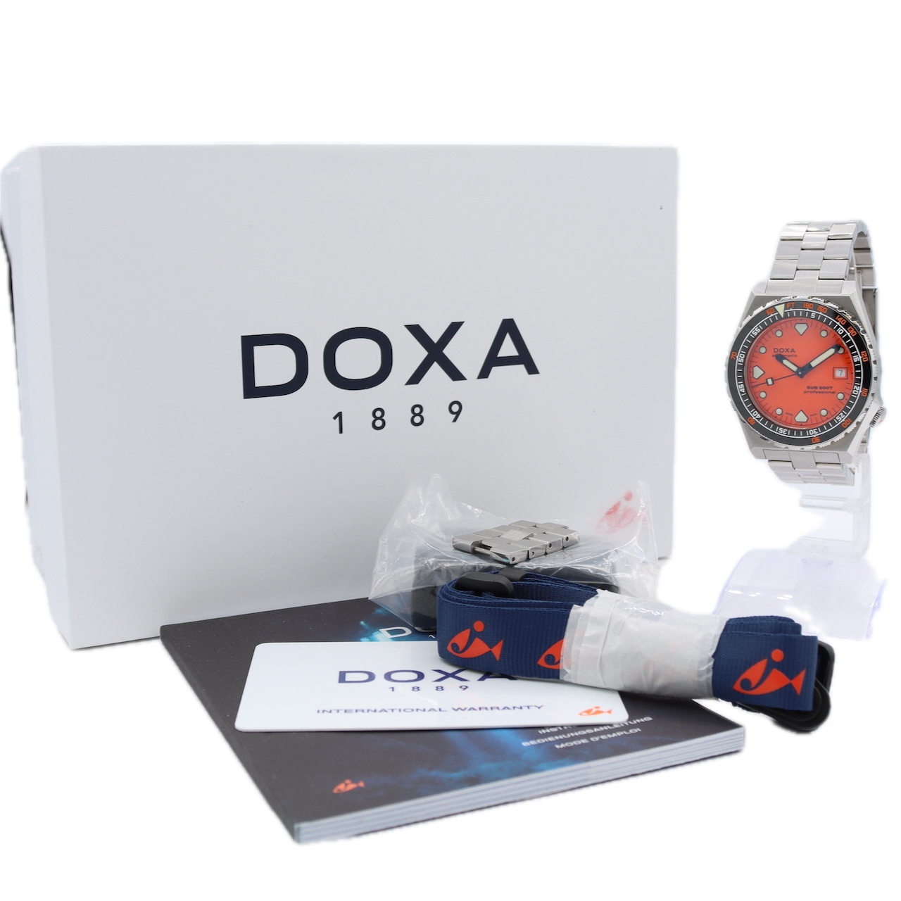 40mm Doxa 861.10.351.10 Sub 600T Professional Men's Automatic Wristwatch Steel