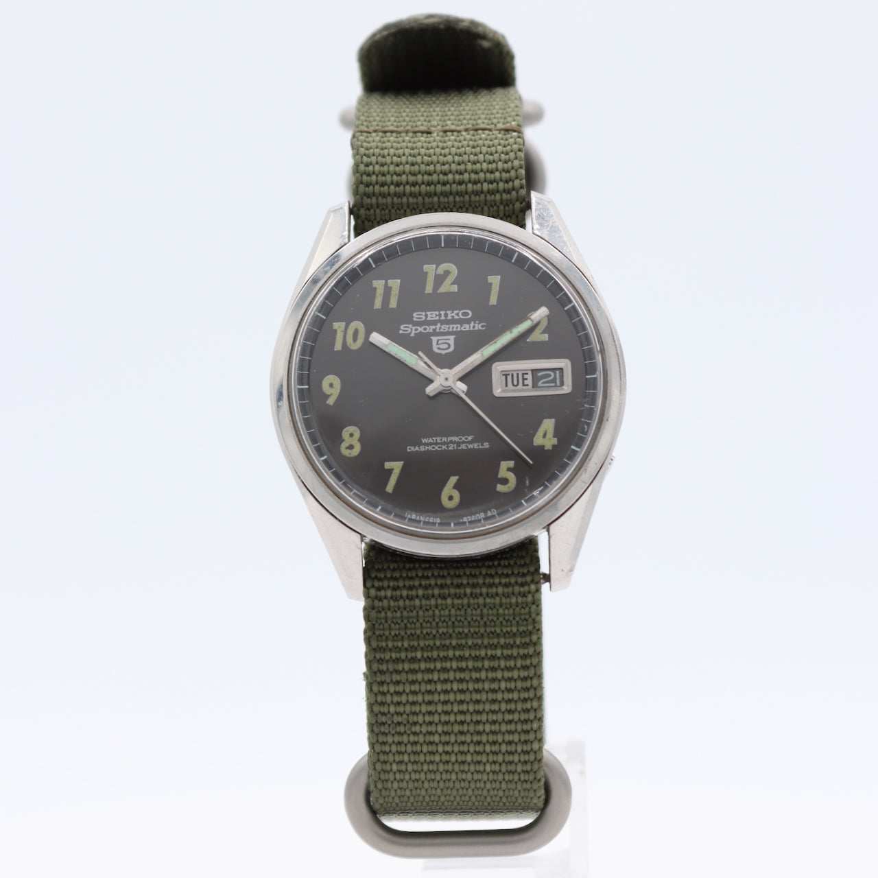 Vintage Seiko 6619-8060 MACV SOG Sportsmatic 5 Men's Automatic Wristwatch Steel