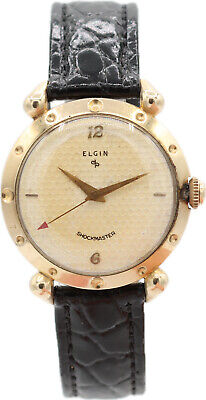 Vintage 33mm Elgin 5911 Shockmaster Boatswain Men's Mechanical Wristwatch 629
