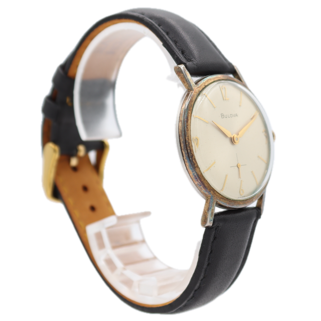 Vintage 32.5mm 1964 Bulova Sunburst Men's Mechanical Wristwatch 11AF 10k RGP