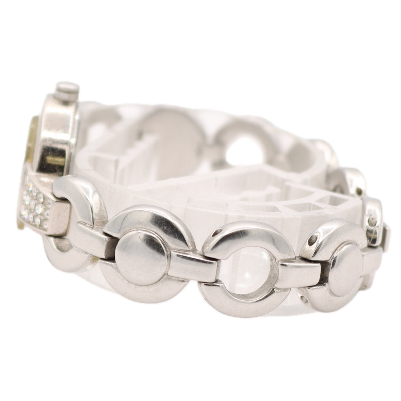 23mm ESQ E5236 Iridescent Dial Ladies Quartz Wristwatch Steel Crystal Accents