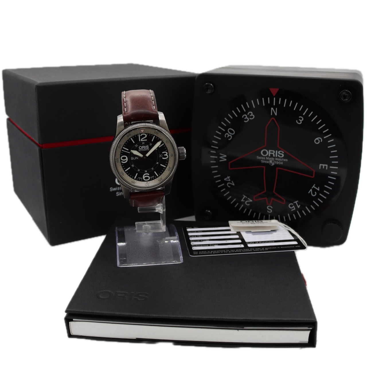 44mm Oris Big Crown Timer Men's Automatic Wristwatch 735 Swiss Steel With Kit