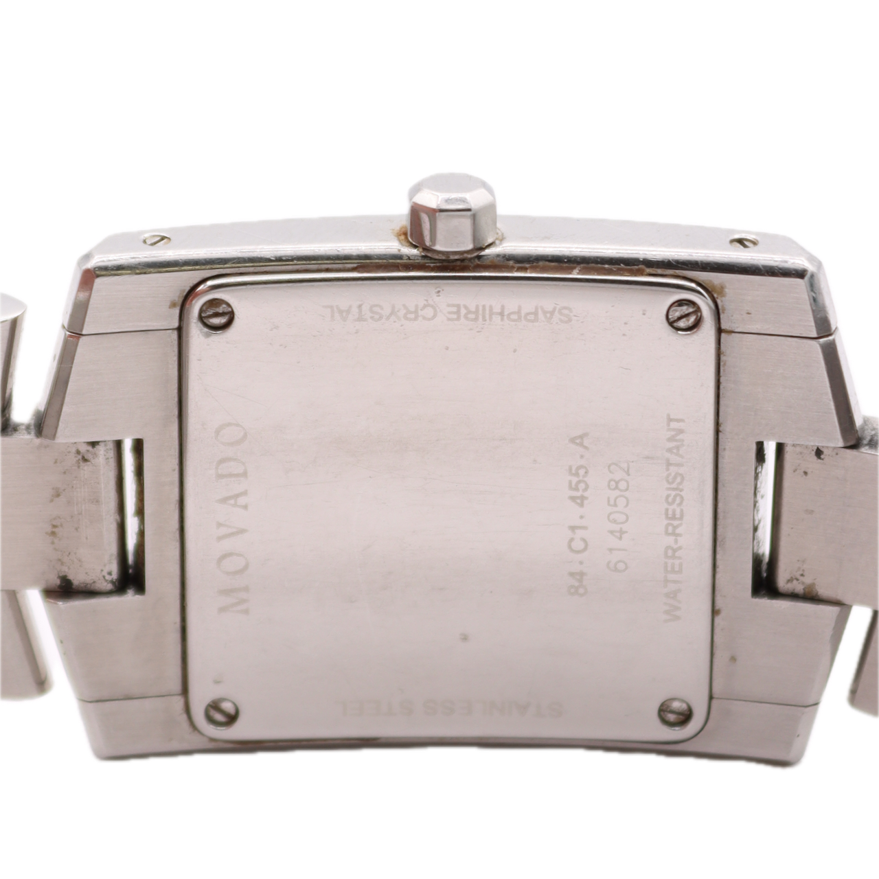 27mm Movado 84.C1.445.A Eliro Unisex Quartz Wristwatch Steel Black Museum Dial