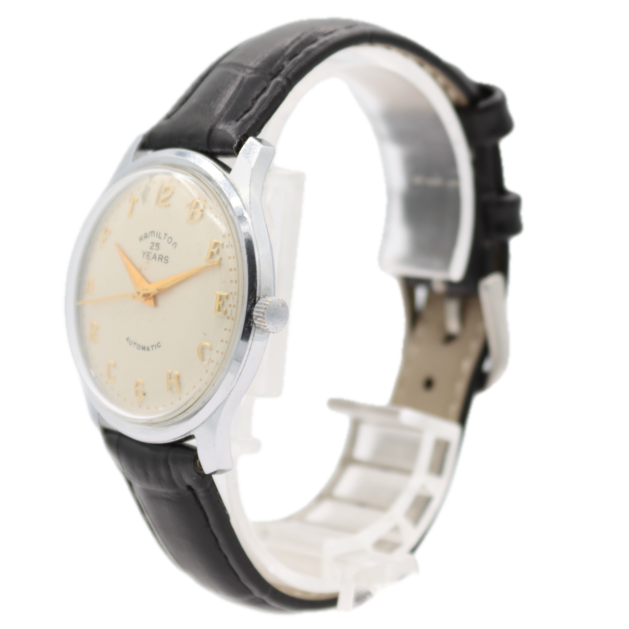 Vintage 33mm Hamilton 9045 Beechcraft Men's Automatic Wristwatch Chrome Plated