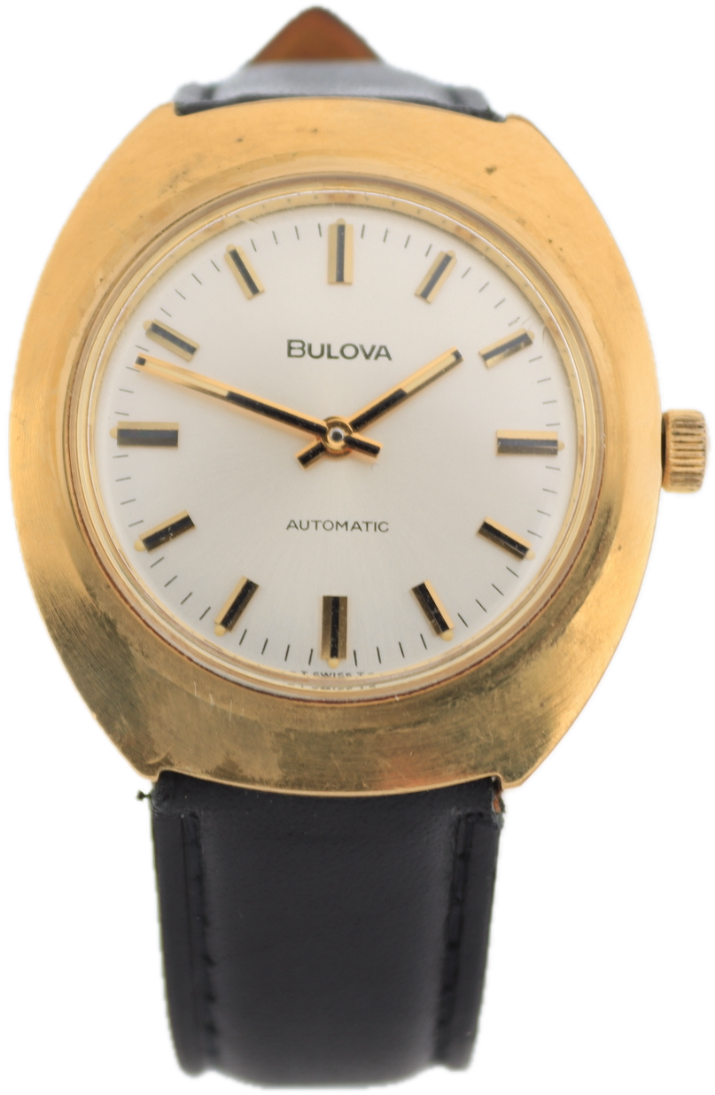 Vintage 1972 Bulova 7288 Sunburst Men's Micro Rotor Automatic Wristwatch 12EBA