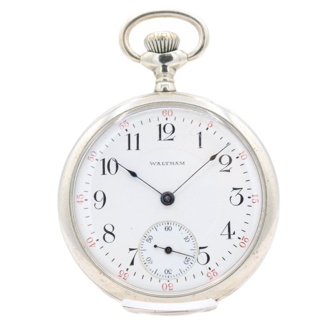 Antique 16s 1915 Waltham 17 Jewel Mechanical Pocket Watch 625 Silverode USA