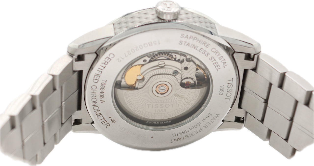 41mm Tissot T086.408 Powermatic 80 Classic Men's Automatic Wristwatch Steel
