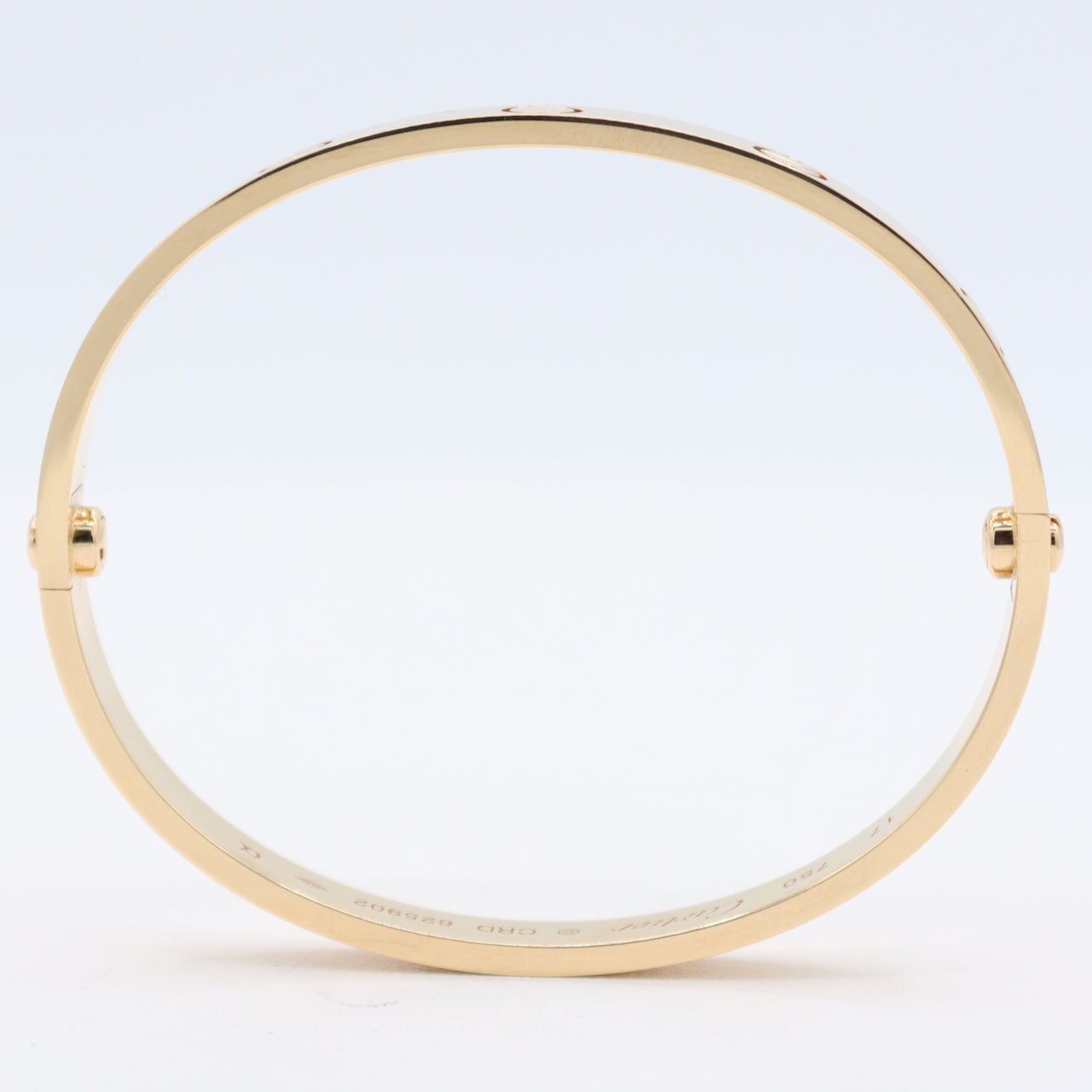 17cm Cartier LOVE Ladies Bracelet 18k Yellow Gold W/ Box and Gold Screw Driver