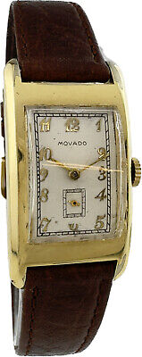 Vintage Movado Curviplan 17Jewel Men's Mechanical Wristwatch 510 14k Gold Filled