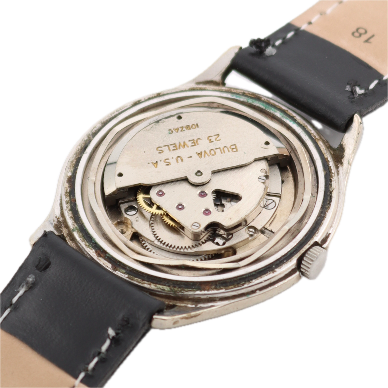 Vintage 35mm 1960 Bulova Men's Automatic Wristwatch 10BZAC USA 10k RGP W/ Box