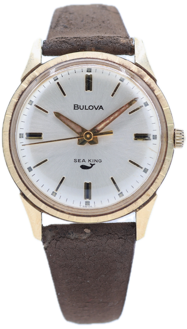 Vintage 32mm 1977 Bulova Men's Mechanical Wristwatch 11BLC Swiss 10k RGP Runs
