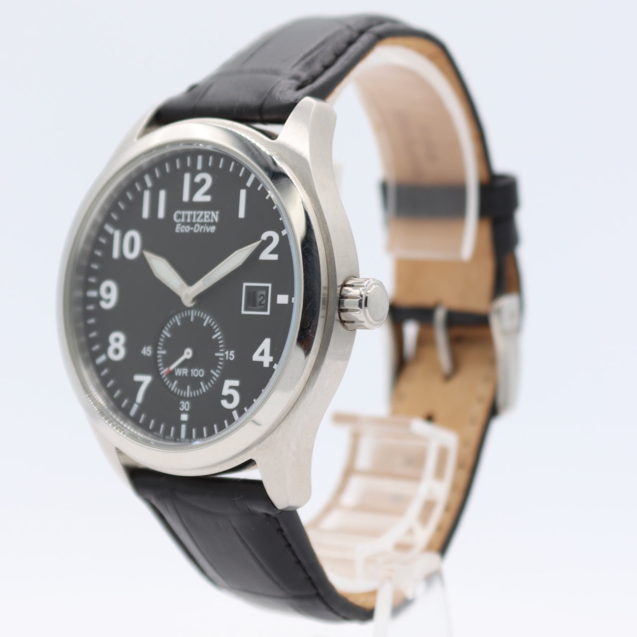 43mm Citizen B690-S066387 Eco-Drive Date Men's Quartz Wristwatch Japan