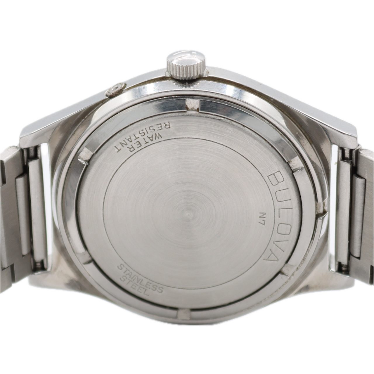 35mm 1977 Bulova Accutron T-3772 Blue Dial Men's Quartz Wristwatch Swiss Steel
