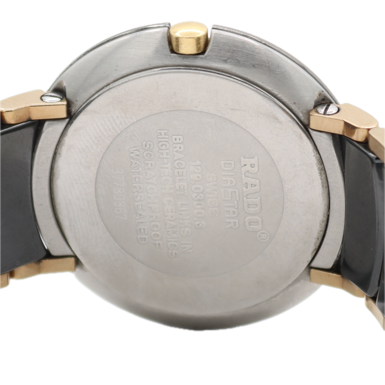 Rado 129.0300.3 Diastar Jubile Men's Quartz Wristwatch Swiss Two Tone Diamonds