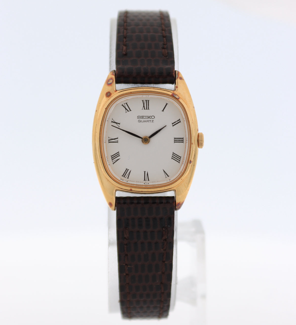 Seiko 2P20-5630 Gold tone Ladies Quartz Wristwatch 2P20 Japan Gold Tone