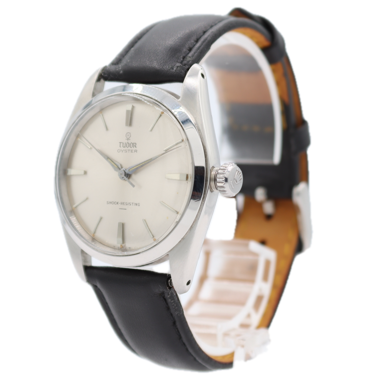 Vintage 1964 Tudor 7934 Oyster Men's Mechanical Wristwatch Swiss Steel Sunburst