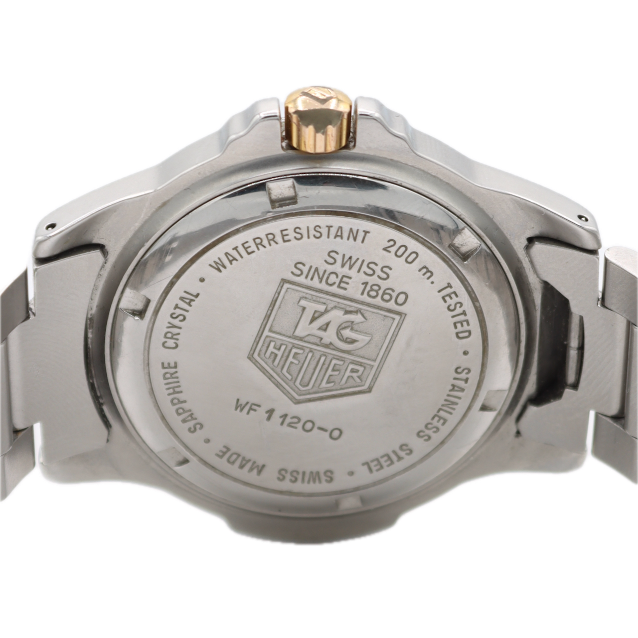 TAG Heuer WF1120-0 Professional 4000 Men's Quartz Wristwatch ETA955.112 Two Tone