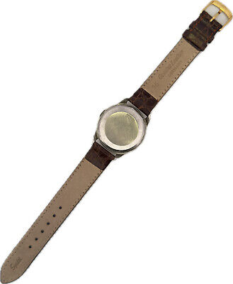 Vintage Movado Men's Bumper Automatic Wristwatch 221A Gold Capped w Borgel Case