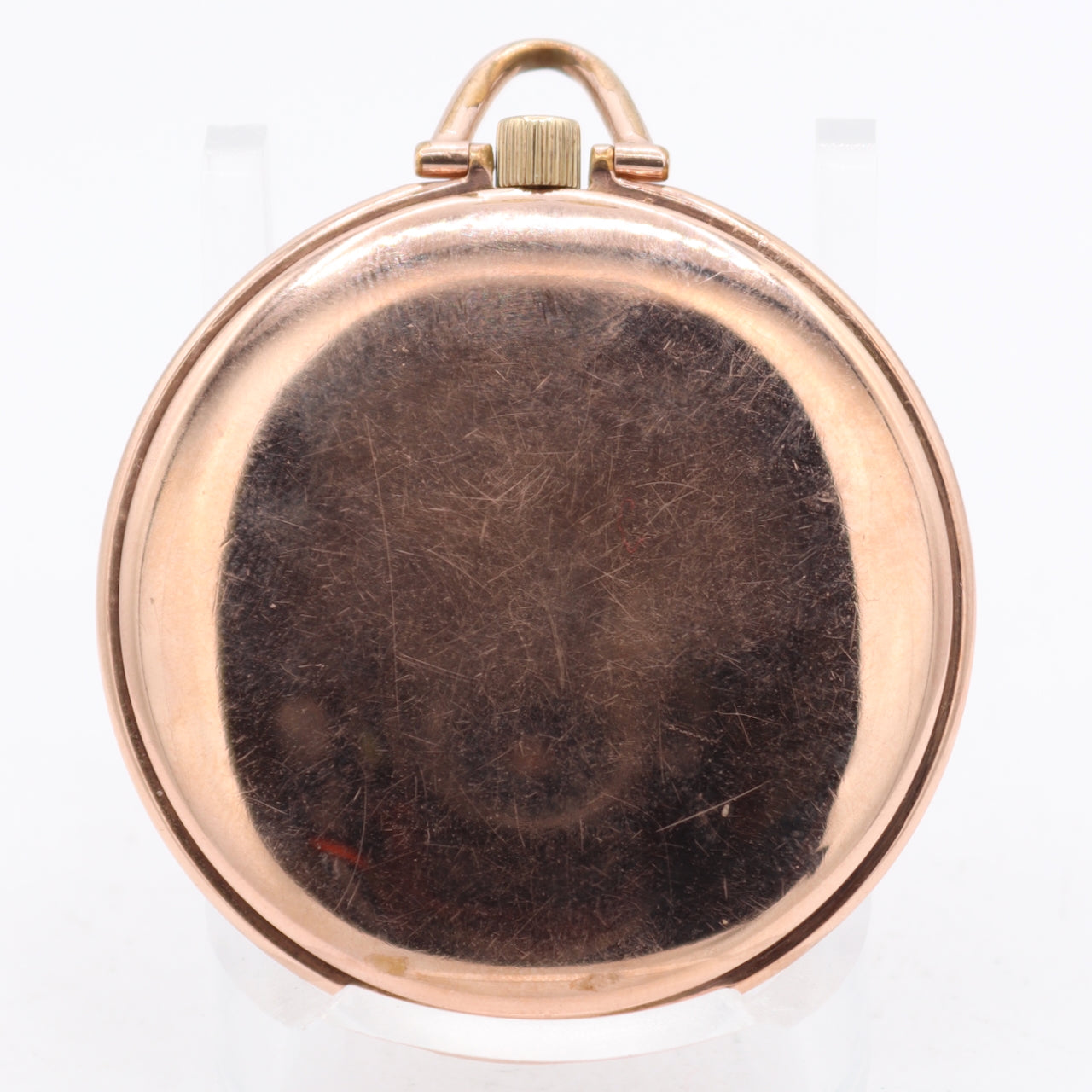 Vintage 1942 Elgin Roman 15J Mechanical Pocket Watch 546 10k Rose GFUSA Runs